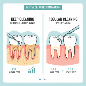 cost of deep cleaning vs regular cleaning intent keyword